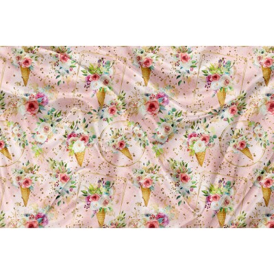 Printed Cuddle Squish Cornet Floral - PRINT IN QUEBEC IN OUR WORKSHOP